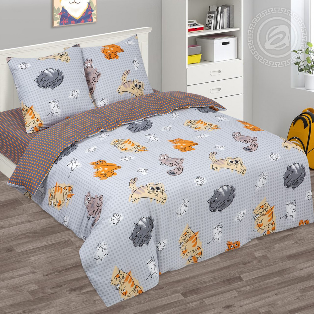Комплект постельного белья «Котовасия» | Премиум | АртПостель