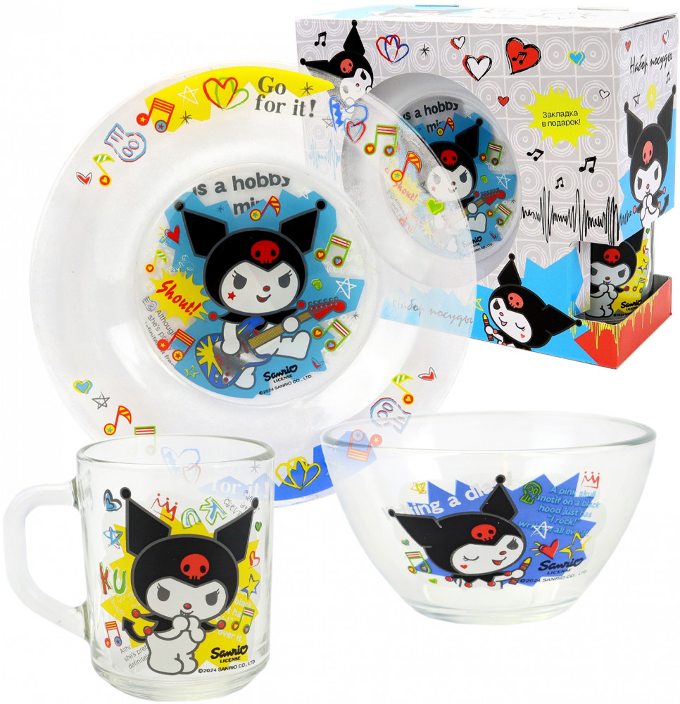 Набор посуды детской «Куроми. Граффити» | Kuromi | ND Play