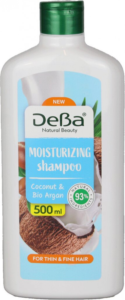 Шампунь для волос с кокосовым молоком и аргановым маслом «Moisturizing Shampoo» | Natural Beauty | DeBa