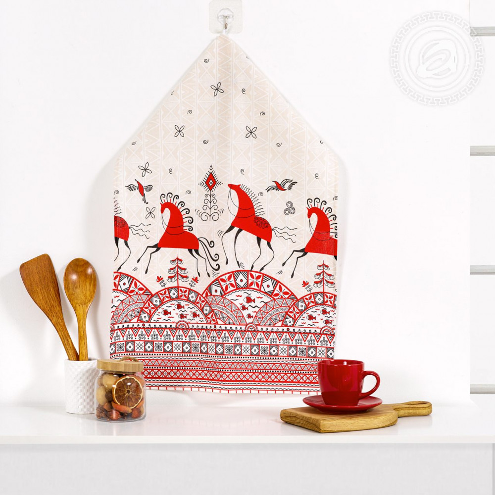 Полотенце кухонное «Былины» | Полотенца из рогожки | АртДизайн