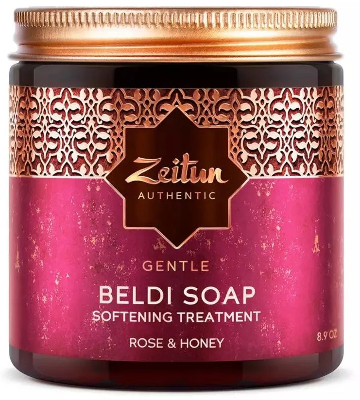 Мыло-бельди для сухой кожи «Мед и дамасская роза» | Authentic | Zeitun