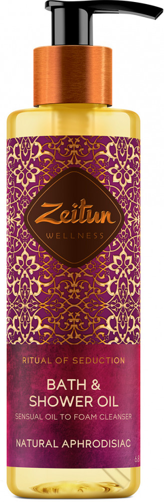 Масло для душа и ванны с жасмином и натуральным афродизиаком «Ritual of Seduction. Ритуал соблазна» | Wellness | Zeitun