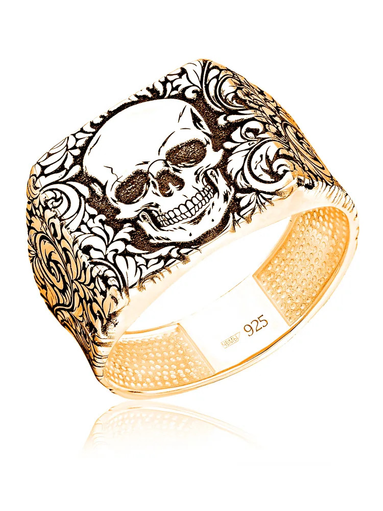 Кольцо из золочёного серебра | Lucente Silver