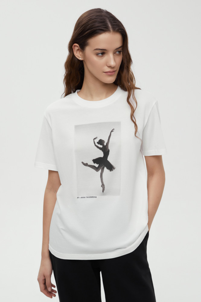 Футболка женская свободного кроя из капсулы Балет | Finn Flare