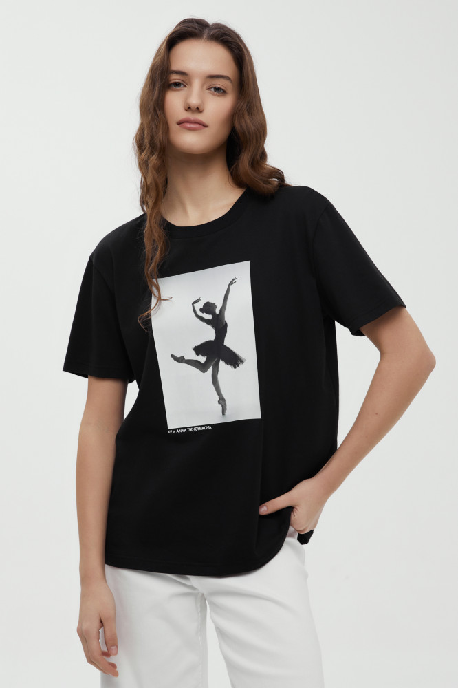 Футболка женская свободного кроя из капсулы Балет | Finn Flare
