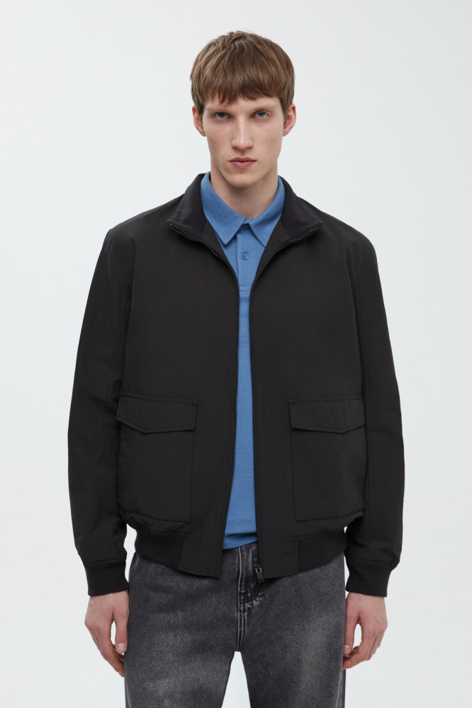 Ветровка-бомбер мужская со съемным капюшоном | Finn Flare