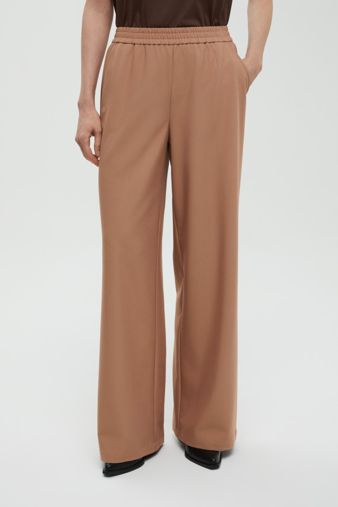 Брюки женские широкого кроя на резинке | Finn Flare