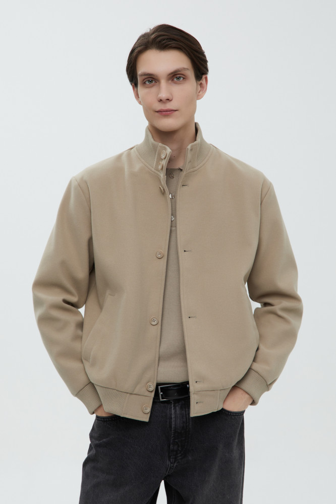 Куртка-бомбер мужская на пуговицах | Finn Flare