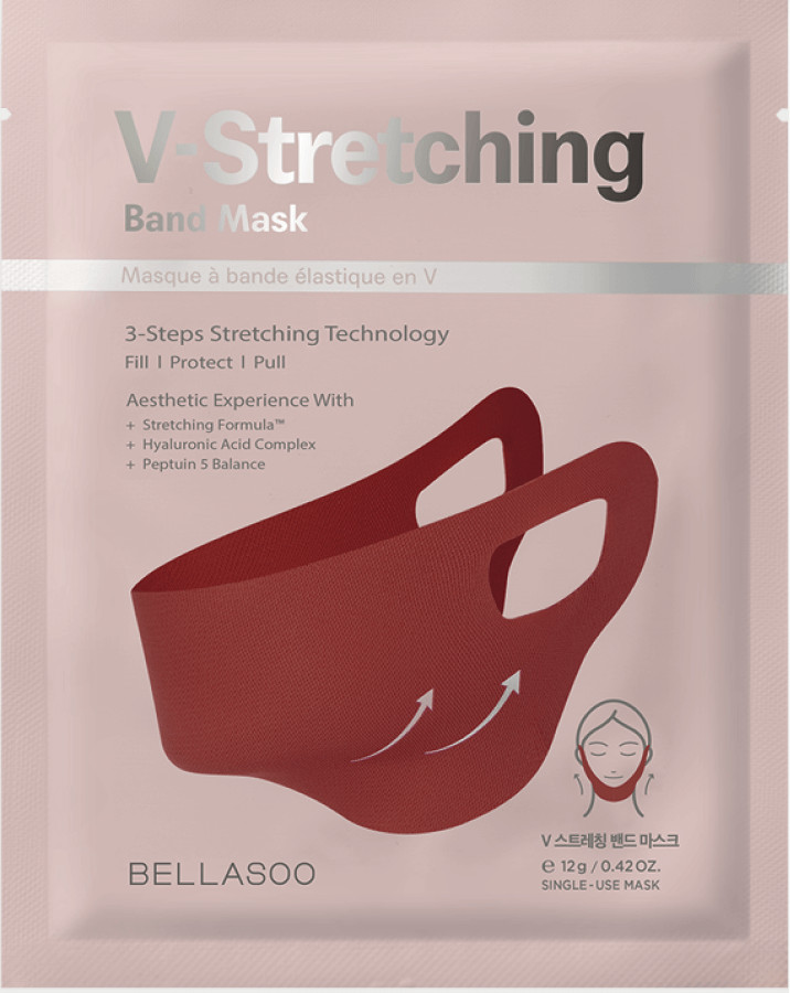 Лифтинг-маска для овала лица моделирующая «Mask v-stretching band» | Bellasoo