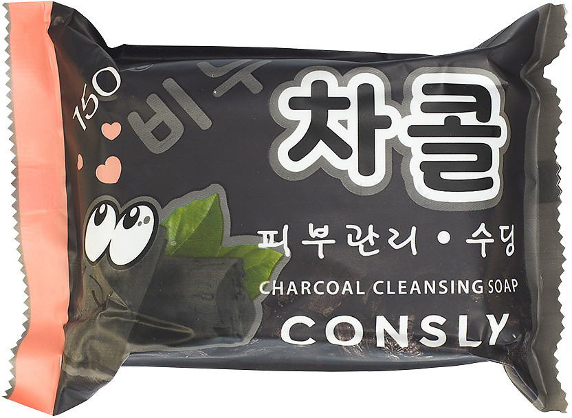 Мыло для умывания выравнивающее с древесным углём «Charcoal Cleansing Soap» | Consly