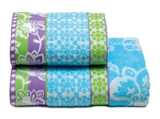 Полотенце махровое пестротканое "Fiore bianco" (Cleanelly, 70х130) | Fiore bianco | ДМ Текстиль