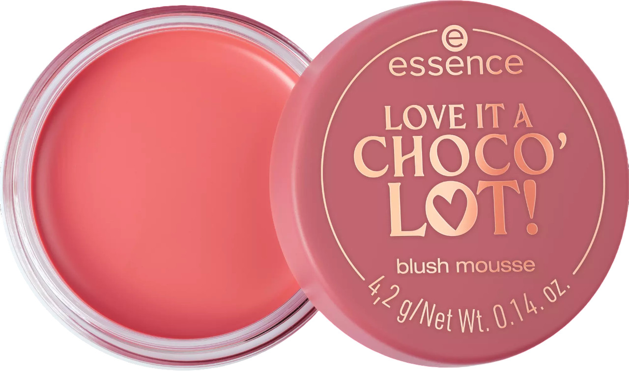 Румяна для лица «Love It A Choco' Lot! Blush Mousse », оттенок 01 A Chocoholic's Dream! | Love It A Choco Lot! | Essence