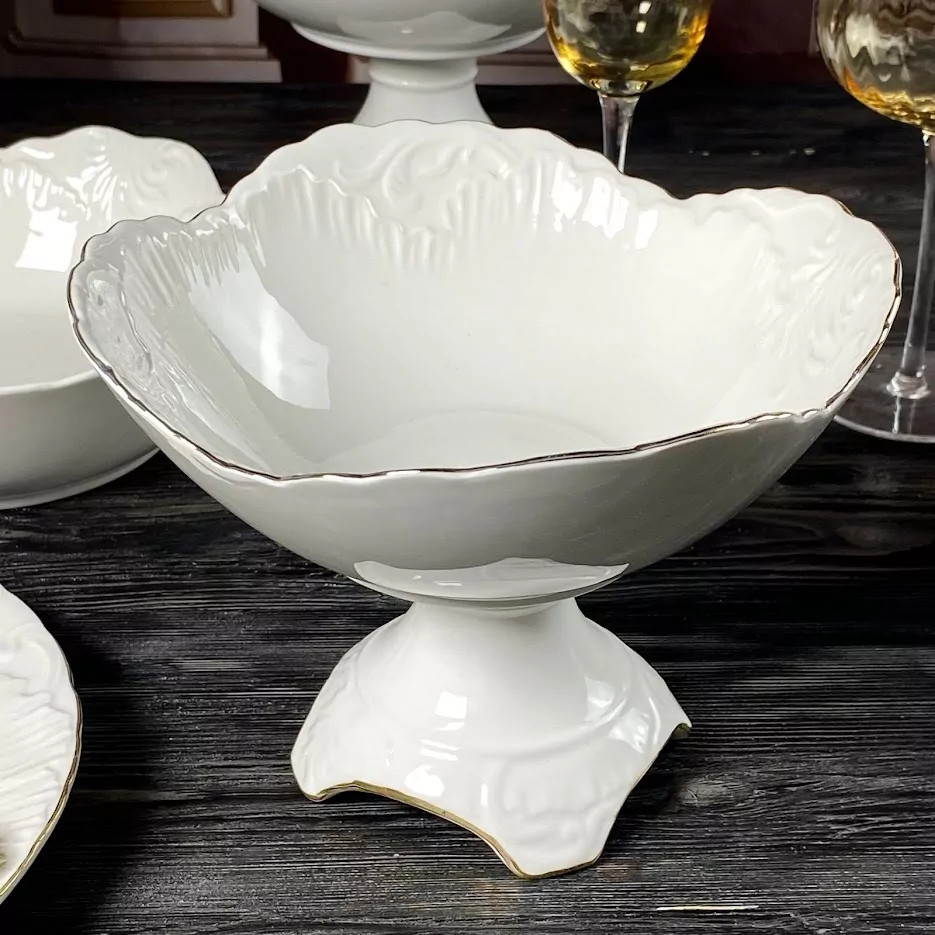 Фруктовница на ножке «Аврора золото» | Аврора золото | Lenardi