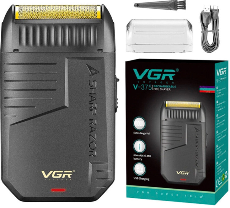 Электробритва-шейвер с триммером V-375 | VGR