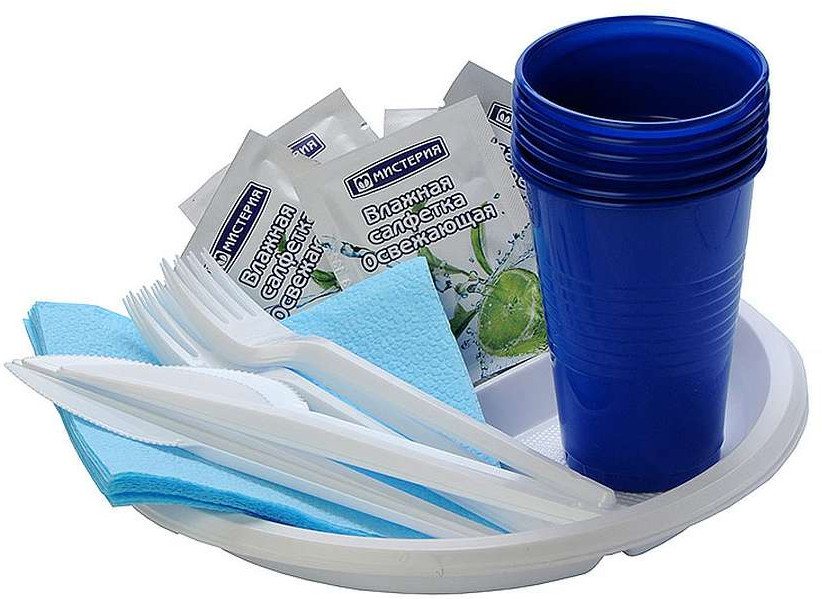 Набор посуды одноразовой «Праздник № 2» | Мистерия