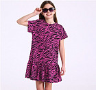 зебра черный + фуксия