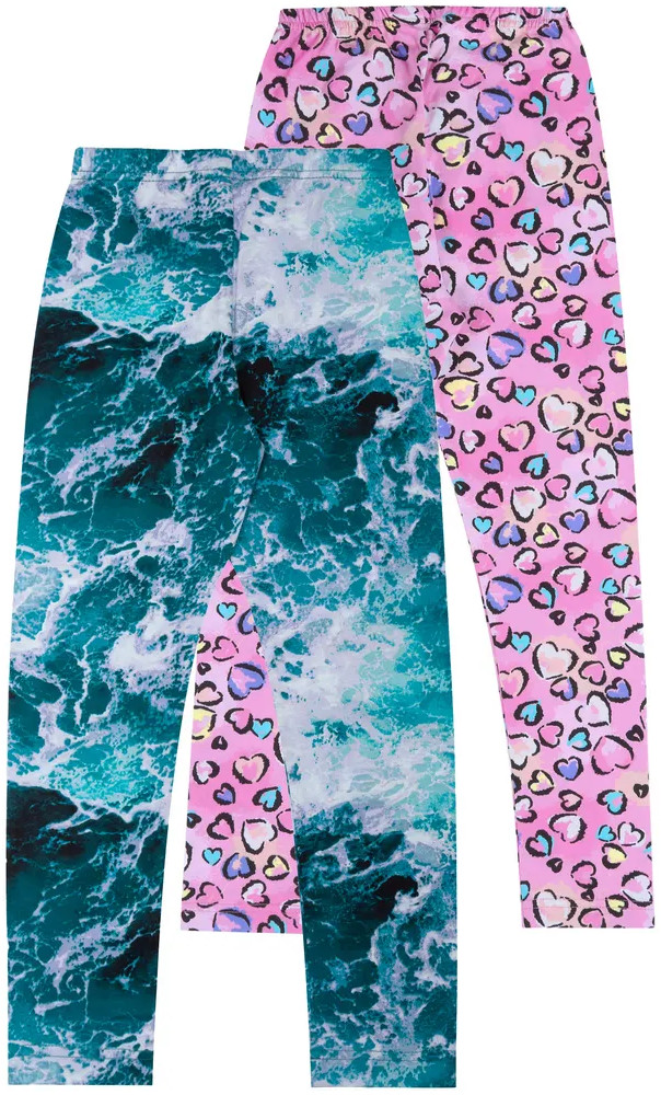 Комплект легинсов для девочек | Лужок | Апрель