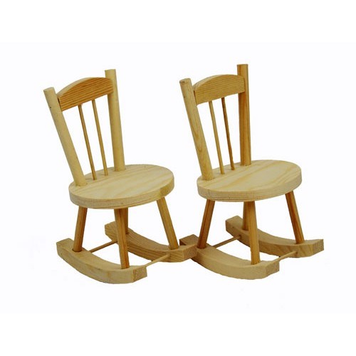 Деревянная заготовка для раскрашивания "Стул-качалка" (2 шт.) | RTO