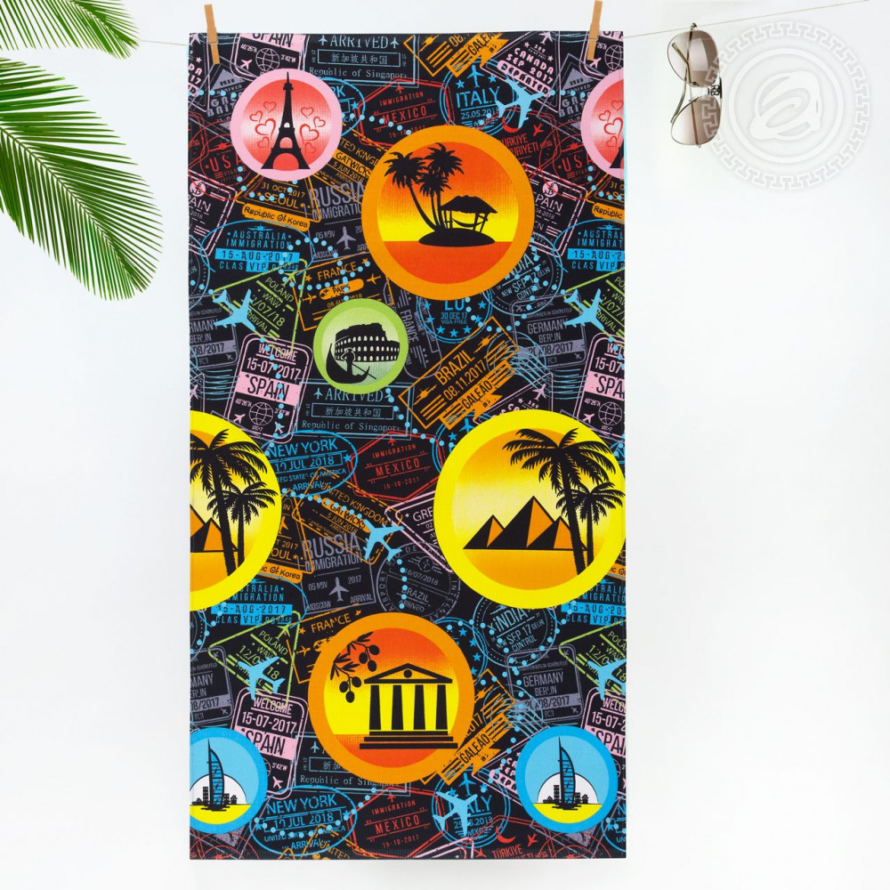 Полотенце пляжное «Вояж» | Пляжные полотенца | АртДизайн