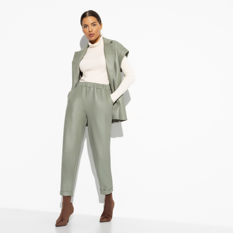 Брюки женские средней посадки Круче всех (light green) | Charutti