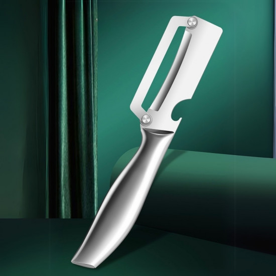 Овощечистка стальная с открывашкой