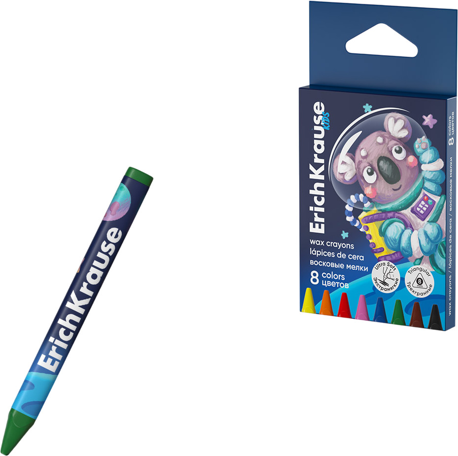 Набор мелков восковых | Space Animals | Erich Krause