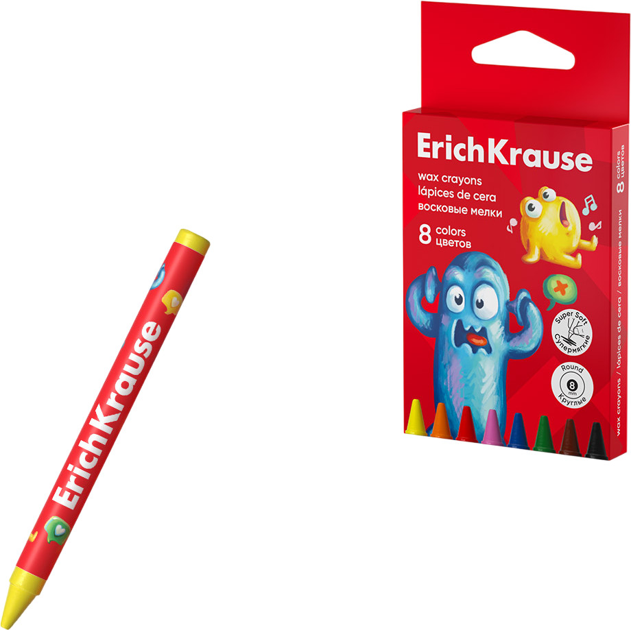 Набор мелков восковых | Jolly Friends | Erich Krause