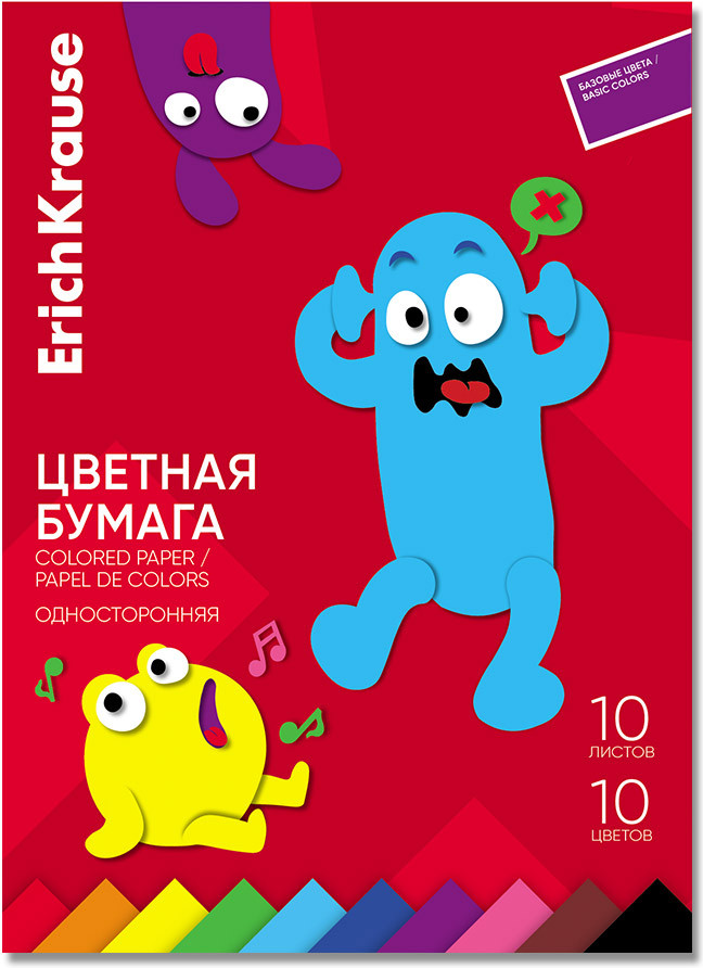 Бумага цветная | Jolly Friends | Erich Krause