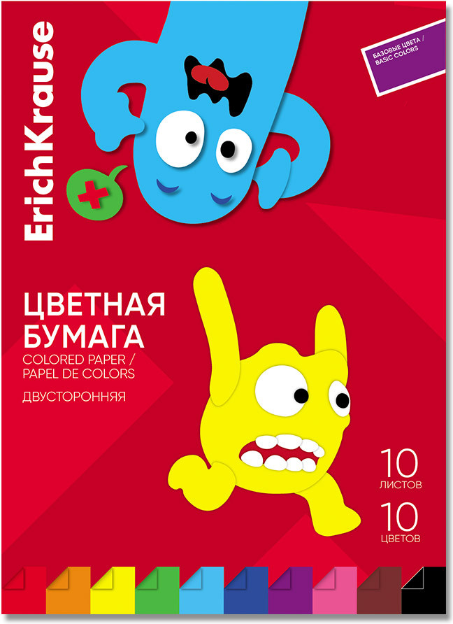Бумага цветная | Jolly Friends | Erich Krause