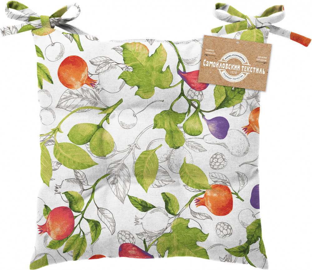 Подушка для стула с тафтингом | Самойловский Текстиль