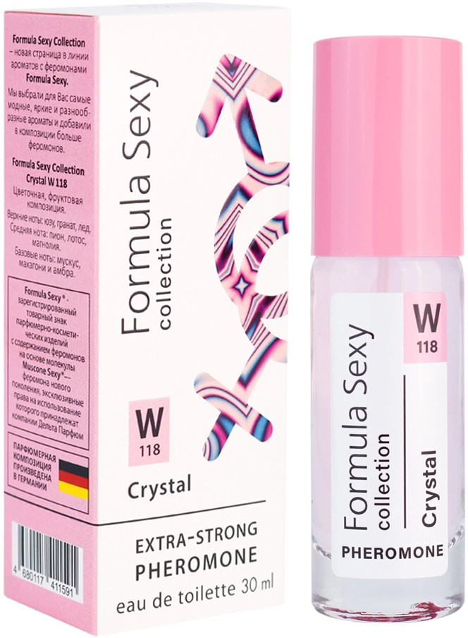 Туалетная вода с феромонами «Crystal W118» | Formula Sexy