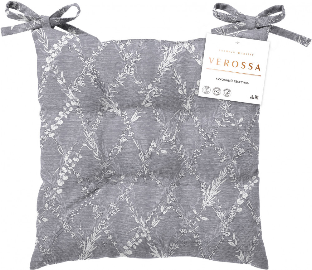 Подушка для стула с тафтингом | Серебряный век | Verossa