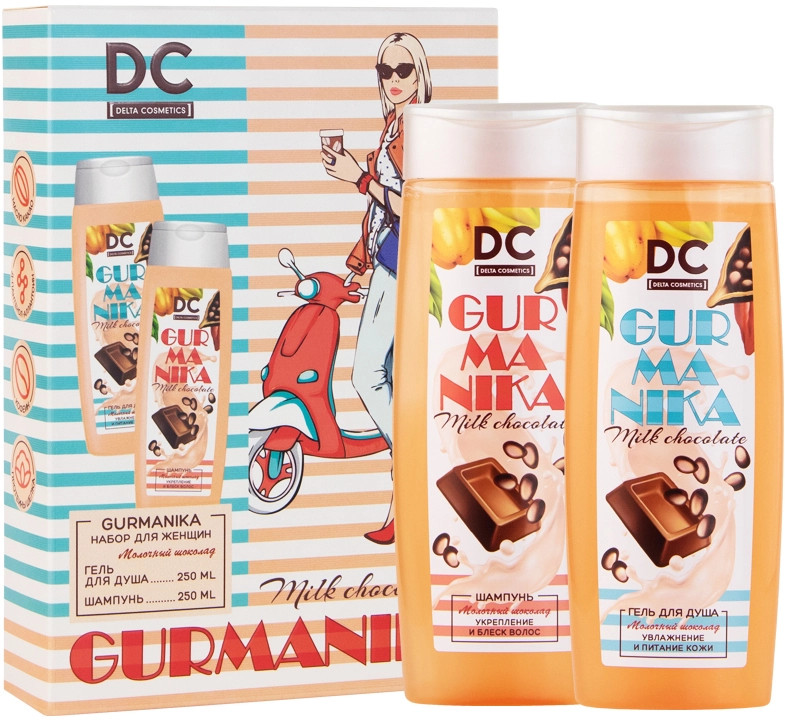 Набор подарочный женский «Молочный шоколад» | Gurmanika | Delta Cosmetics