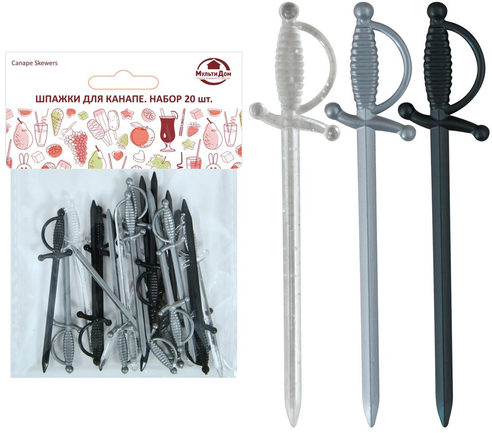 Набор шпажек для канапе «Шпага лофт» | Мультидом Трейдинг