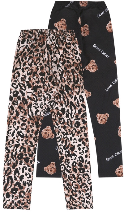 Комплект легинсов для девочек | Лужок | Апрель