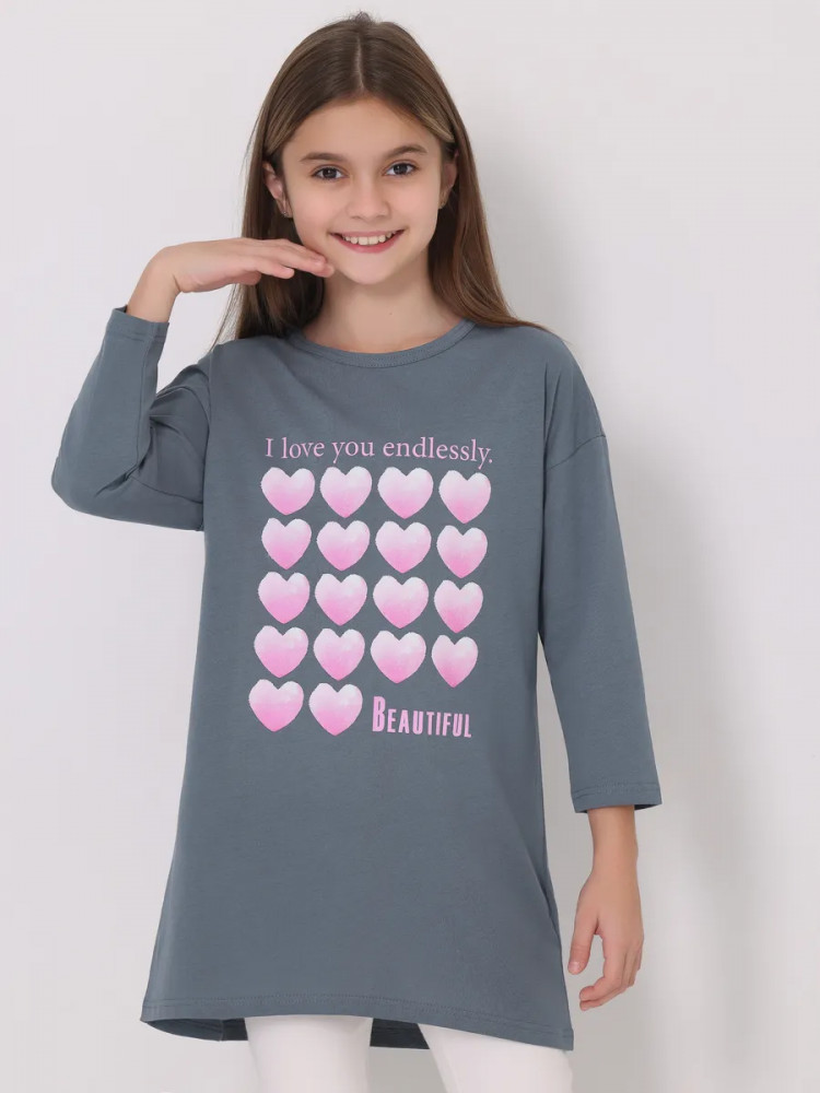 Туники для девочек «Бесконечная любовь» | Взрослые дети | Апрель