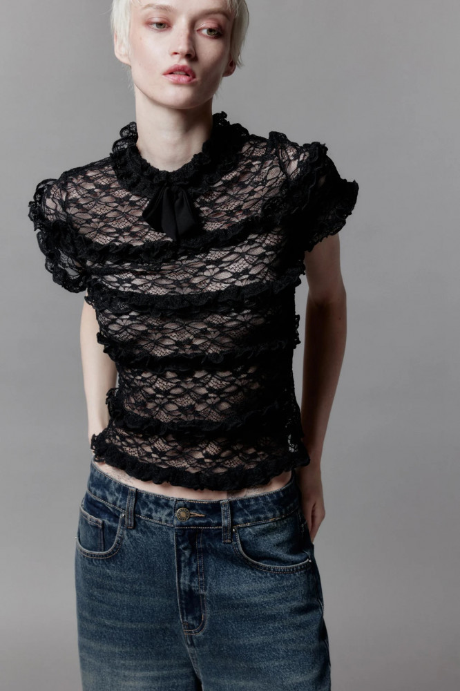 Блузка кружевная женская | Befree