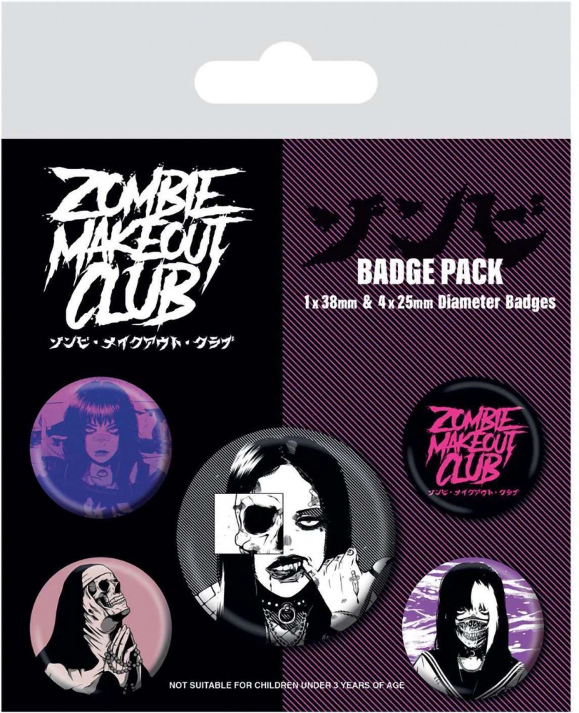 Набор значков «Zombie Makeout Club» | Zombie Makeout Club | Pyramid