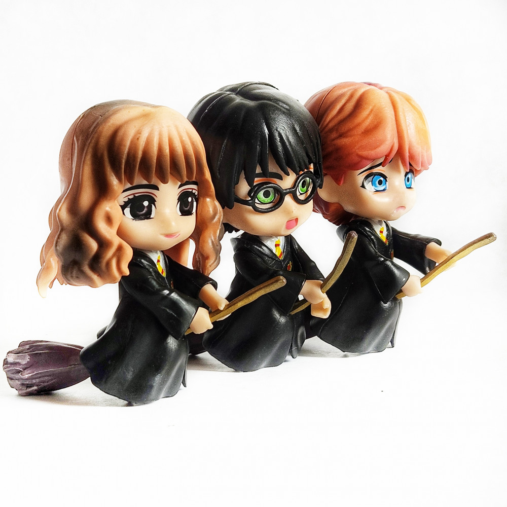 Набор фигурок «Гарри Поттер, Гермиона и Рон на метле» | Carrero Kids