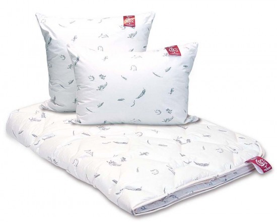 Подушка "Лебяжий пух" средняя (силиконизированное волокно, 50 см х 68 см) | Лебяжий пух | НПК «Каригуз»