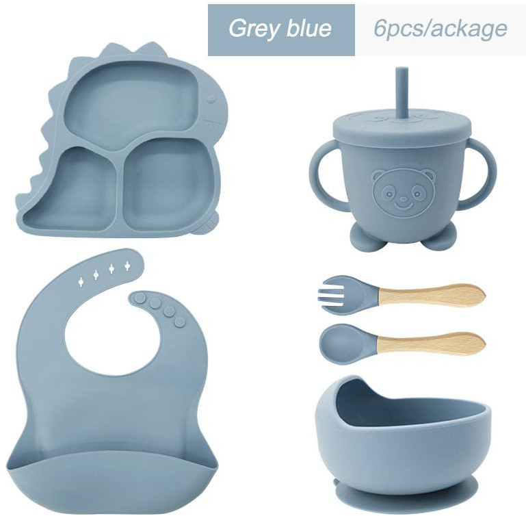 Набор силиконовой детской посуды