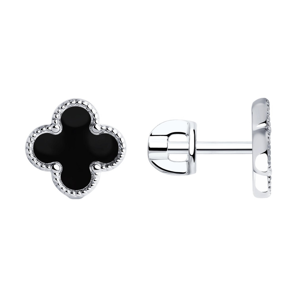 Серьги из серебра с эмалью | SOKOLOV