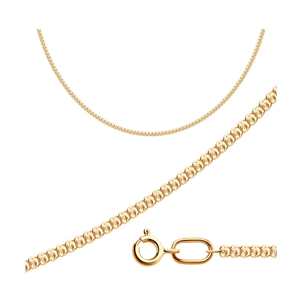 Цепь из золоченого серебра | Diamant