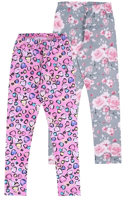 Комплект легинсов для девочек | Лужок | Апрель