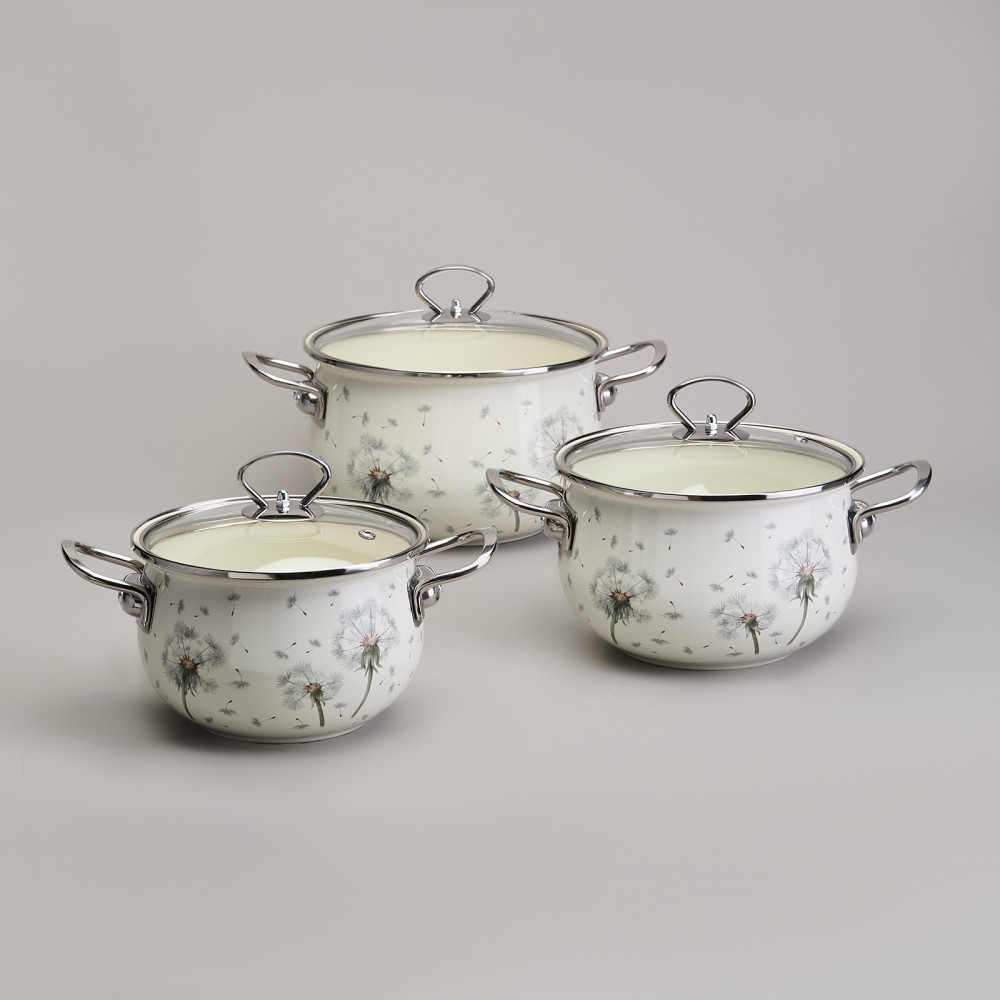 Набор кастрюль с крышками «Dandelion» | Dandelion | Agness