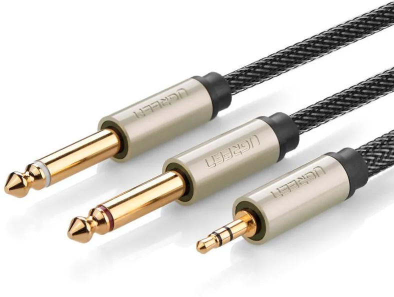 Кабель Audio(m) 3.5mm - 2*Audio(m) 6.3mm | Ugreen