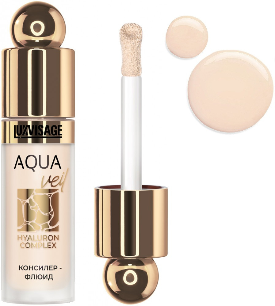 Консилер-флюид «Aqua Veil Hyaluron Complex», оттенок 104 Beige | LuxVisage