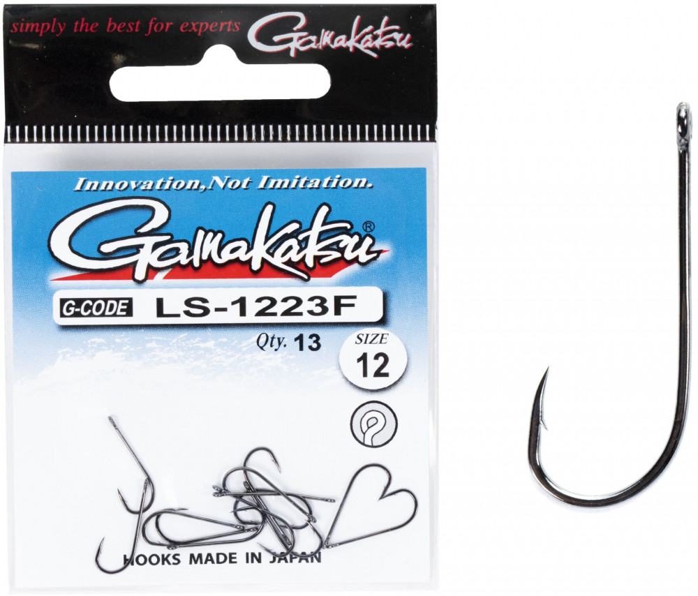 Набор крючков с колечком LS-1223F NEW LABEL EYED HOOK | Gamakatsu