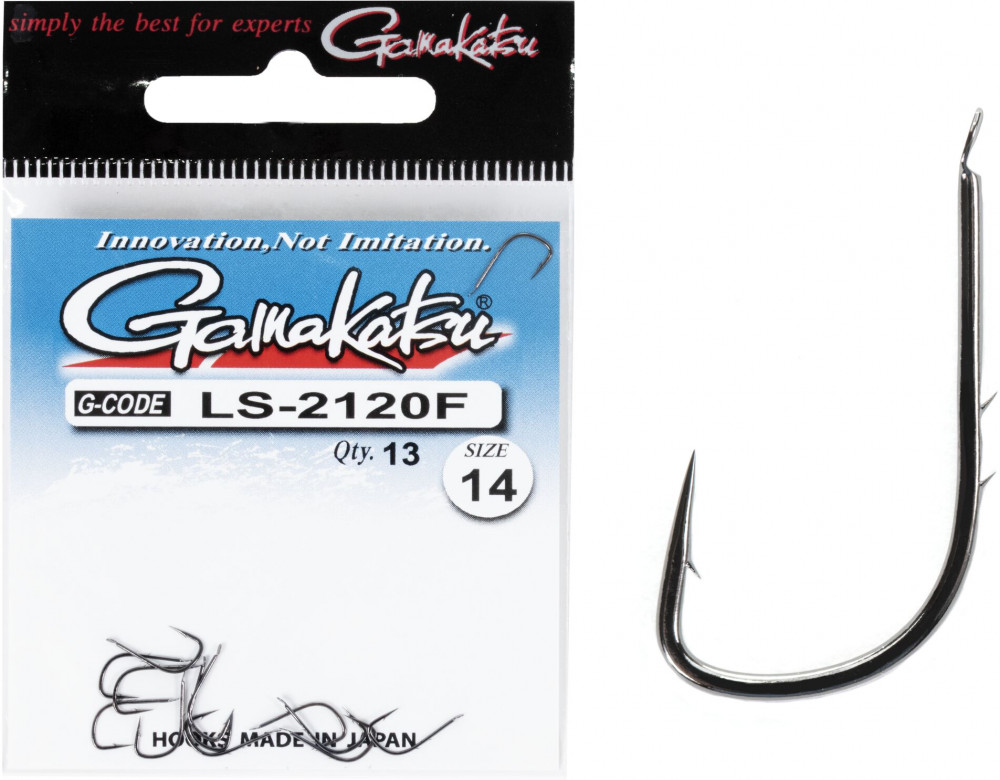 Набор крючков с лопаткой LS-2120F NEW LABEL HOOKS BLACK | Gamakatsu