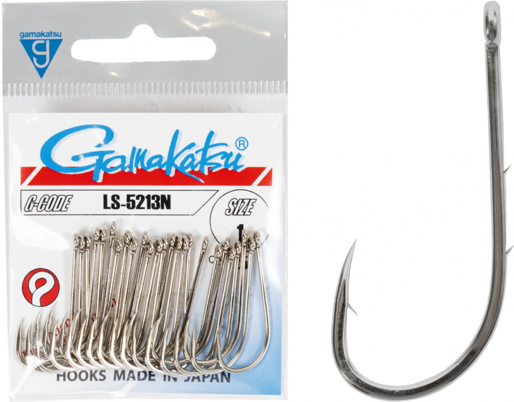 Набор крючков с колечком LS-5213N HOOKS NICKEL | Gamakatsu
